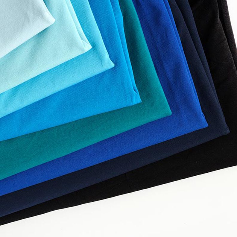 jersey di cotone medio tinta unita – blu reale, image number 5