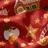 tessuto in cotone popeline panpepato – rosso carminio/senape,  thumbnail number 2