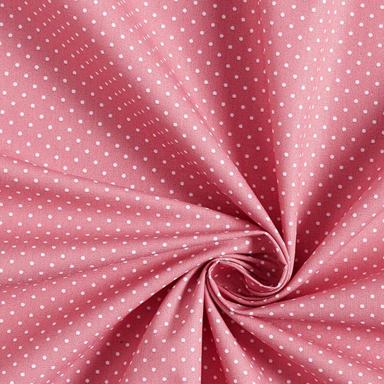 popeline di cotone piccoli pois – rosa/bianco,  image number 5