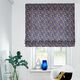 tessuto arredo mezzo panama fogliame autunnale – blu marino,  thumbnail number 5