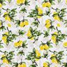 tessuto in cotone cretonne Rami di limone – bianco/giallo limone,  thumbnail number 1