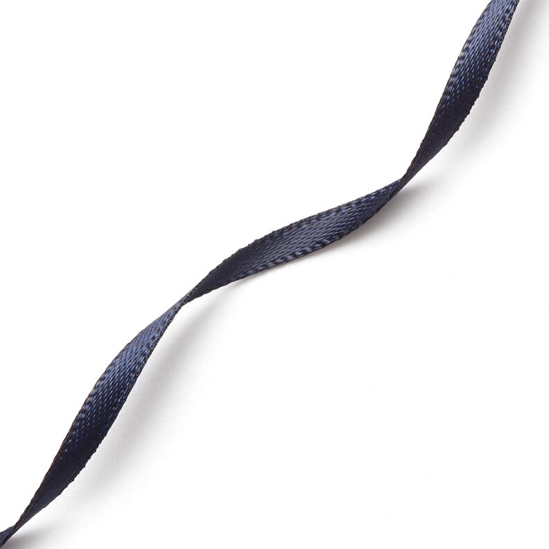 Nastro in satin [3 mm] – blu marino,  image number 3