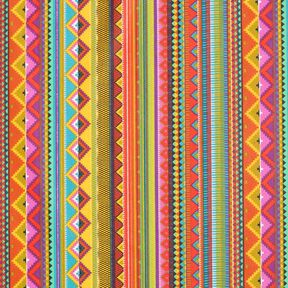 cotone rivestito righe stile etnico, 