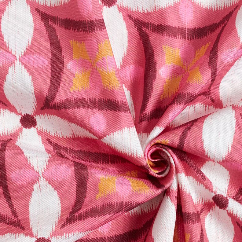tessuto arredo tessuti canvas Aspetto ricamato grande – pink/avorio, image number 3