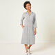 misto cotone-lino righe sottili – nero/bianco lana,  thumbnail number 5