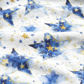 pile da montagna Stelle ad acquerello – naturale/indaco, 