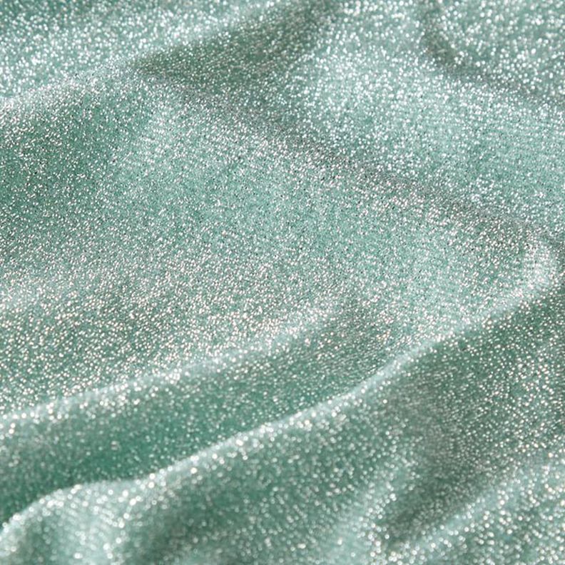 tessuto jersey fili glitter glamour – menta,  image number 2