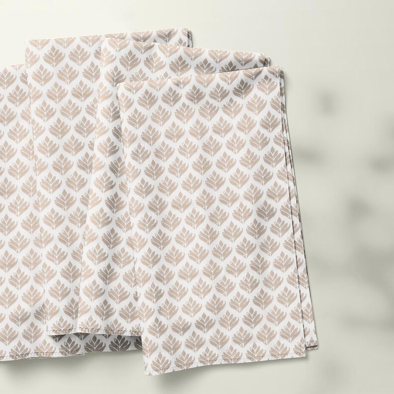 cotone rivestito Soggetti astratti – bianco/anacardo,  image number 5