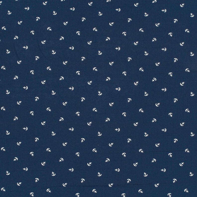 jersey di cotone Piccole ancore – blu marino,  image number 1