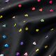 jersey laminato, cuori colorati e scintillanti – nero,  thumbnail number 2