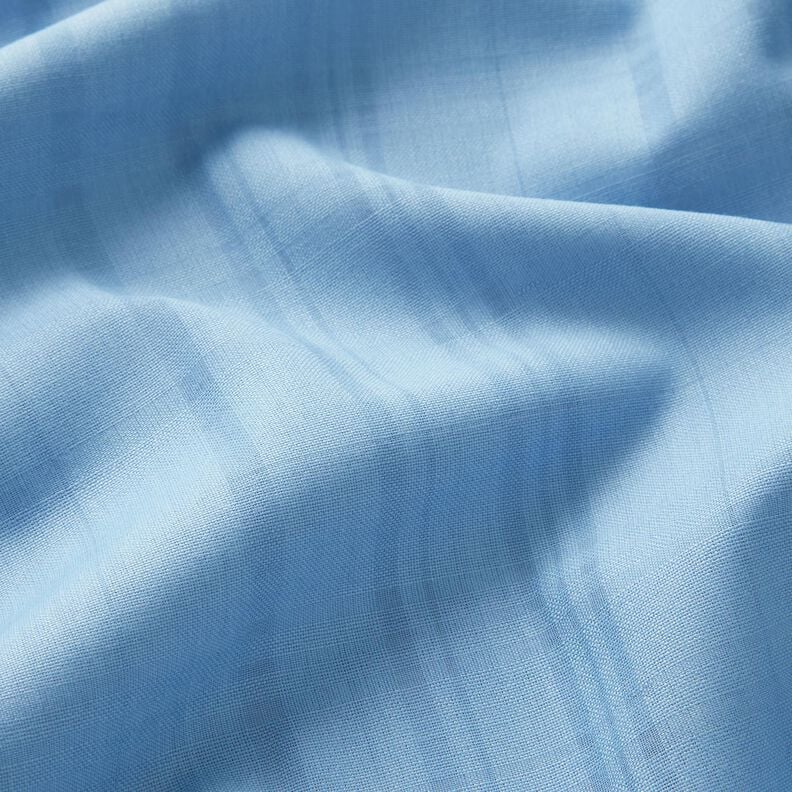 Tessuto in cotone leggero a quadri traslucidi – azzurro,  image number 2