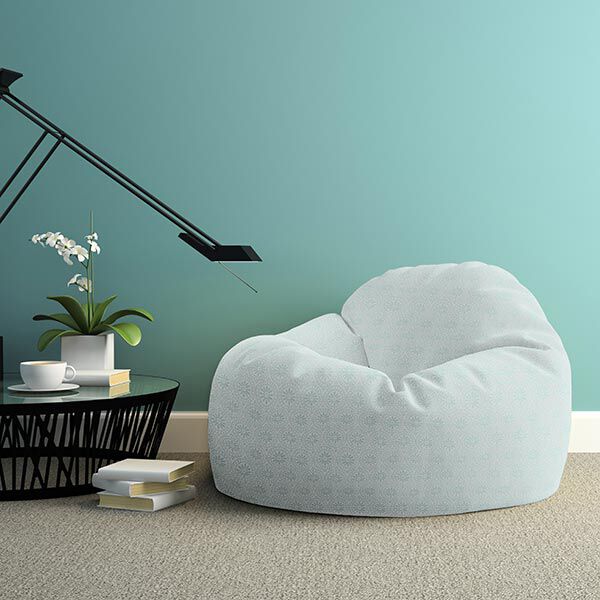 Tessuto jacquard da esterni motivi ornamentali e cerchi – menta/bianco lana,  image number 7