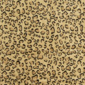 Pelliccia sintetica super morbida con stampa leopardata – oro anticato/nero, 