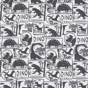 jersey di cotone Toppe dinosauro | by Poppy bianco/antracite, 
