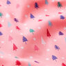 tessuto in cotone popeline Mini abeti – pink/bianco,  thumbnail number 2