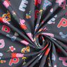 jersey di cotone Tessuto oggetto di licenza Peppa Pig, lettere dell’alfabeto e fiori | ABC Ltd. –,  thumbnail number 3