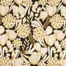 satin di cotone Fiori tropicali – nero,  thumbnail number 1