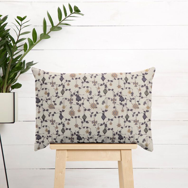 tessuto in cotone popeline Decorazioni scandinave per l'albero – beige chiaro, image number 6