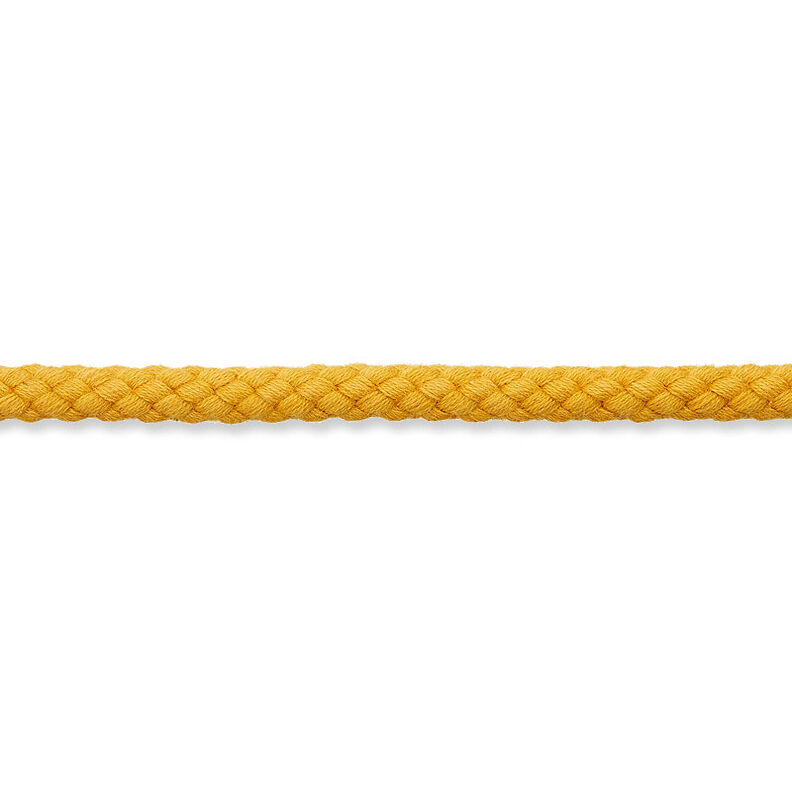 Cordoncino in cotone [Ø 7 mm] – giallo curry,  image number 2