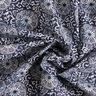 tessuto in cotone cretonne Mandala floreale – bianco/blu notte,  thumbnail number 3