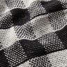 Tessuto per cappotti doppio a quadri – nero/bianco,  thumbnail number 2