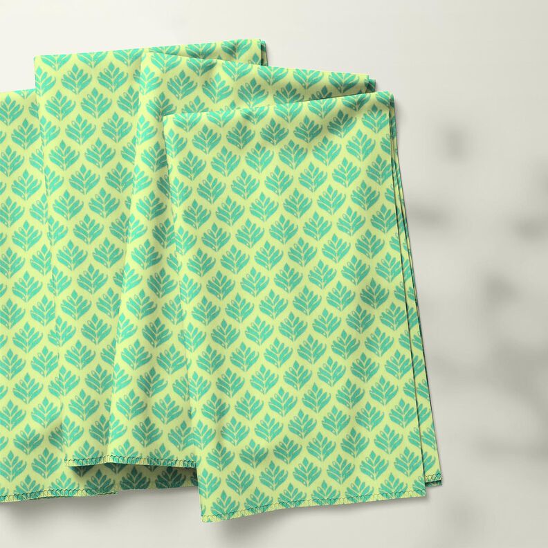 cotone rivestito Soggetti astratti – giallo limone/azzurro,  image number 5