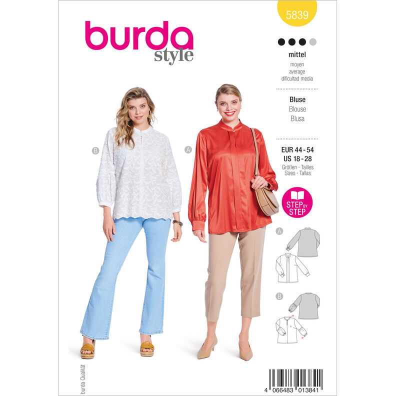 Plus-Size Camicetta | Burda 5839 | 44-54,  image number 1