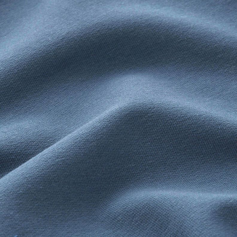 French terry leggero tinta unita – colore blu jeans, image number 2