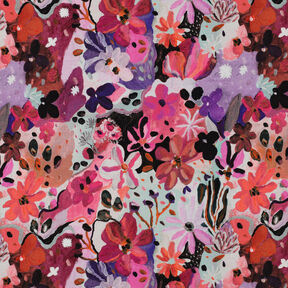 felpa Settle Petal stampa digitale | Nerida Hansen – rosa fucsia acceso/lavanda, 