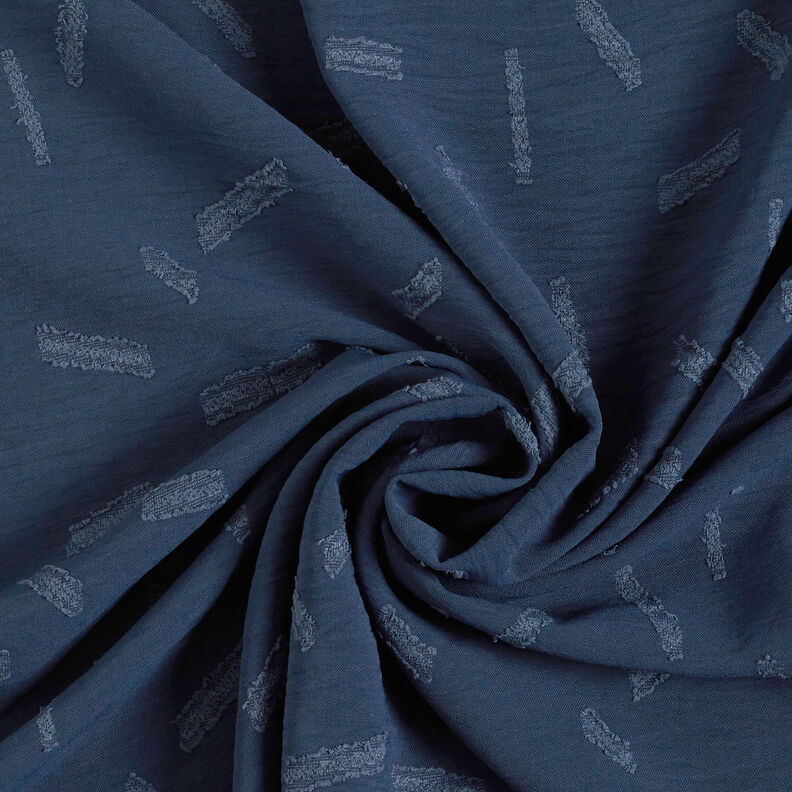 Jacquard Dobby a righe – blu marino,  image number 4