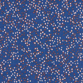 tessuto in cotone cretonne piccoli pois – indaco, 