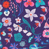 popeline di cotone Meadow Flower stampa digitale | Nerida Hansen – prugna/azzurro,  thumbnail number 1