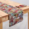 tessuto arredo gobelin Piccola città variopinta – rosso carminio/blu,  thumbnail number 6