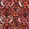 jersey di cotone fiori stampa digitale – rosso Bordeaux,  thumbnail number 2