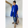 Tessuto di lino misto Ramie medio – blu reale,  thumbnail number 6