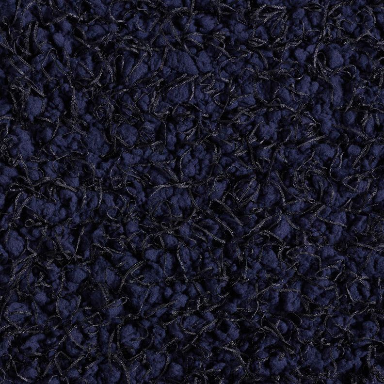 Ecopelliccia con fili a effetto – blu notte,  image number 1