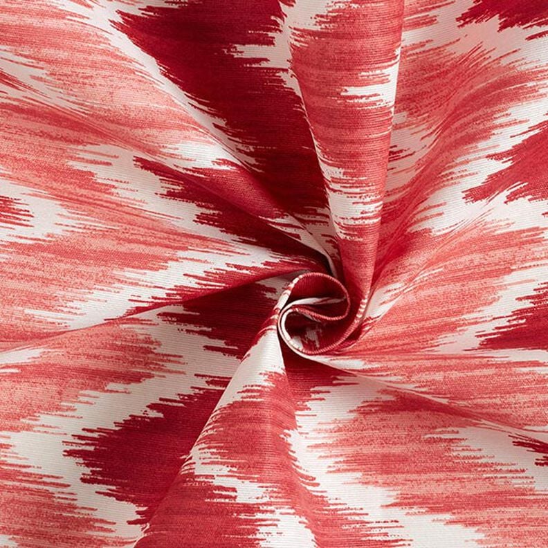 cotone rivestito, stampa ikat – rosso/bianco,  image number 3