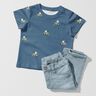 GOTS jersey di cotone Trattori stampa digitale – colore blu jeans,  thumbnail number 6