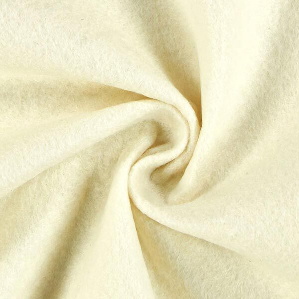 Feltro 90 cm / 1 mm di spessore – bianco lana,  image number 2