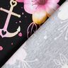jersey di cotone Fiori marittimi | Glitzerpüppi – nero/porpora,  thumbnail number 4