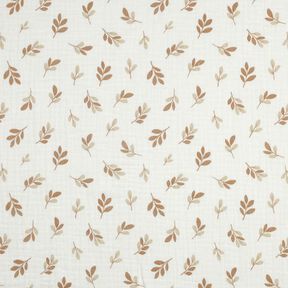 mussolina / tessuto doppio increspato Rami | Poppy Fabrics – avorio/moca, 