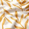 tessuto arredo mezzo panama foglie minimal – senape/naturale,  thumbnail number 2