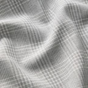 Tessuto in cotone leggero a quadri – grigio chiaro/bianco, 