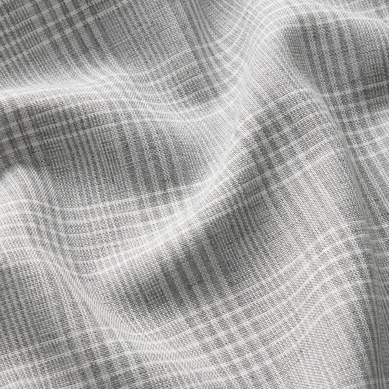 Tessuto in cotone leggero a quadri – grigio chiaro/bianco,  image number 2