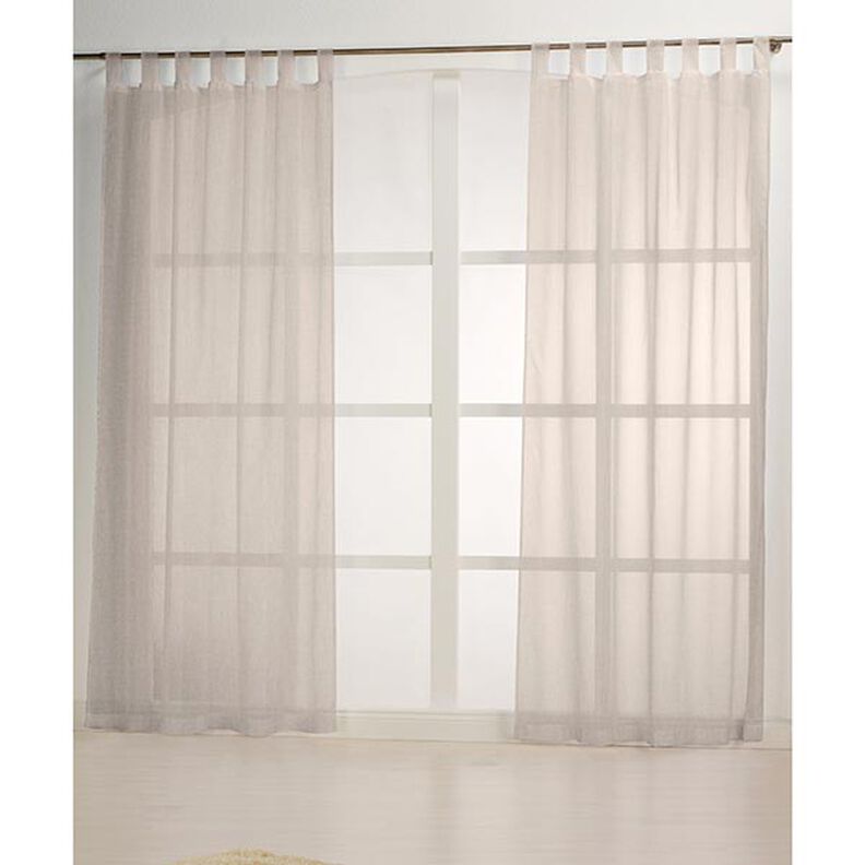 tessuto per tende, voile effetto lino 300 cm – sabbia,  image number 5