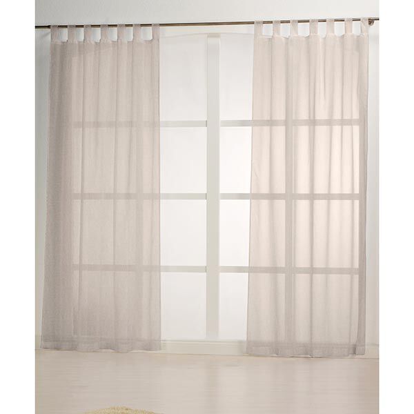 tessuto per tende, voile effetto lino 300 cm – sabbia,  image number 5