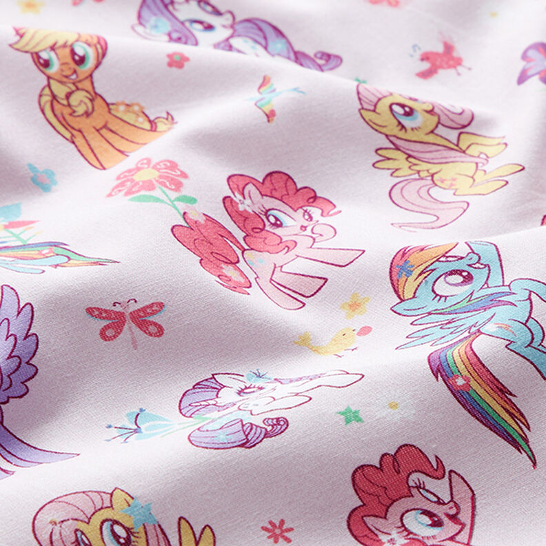 popeline di cotone Tessuto oggetto di licenza My little Pony in giardino | Hasbro – rosé,  image number 2