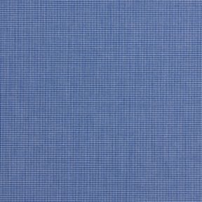 Tessuto per camicia a mini quadretti – bianco/colore blu jeans, 
