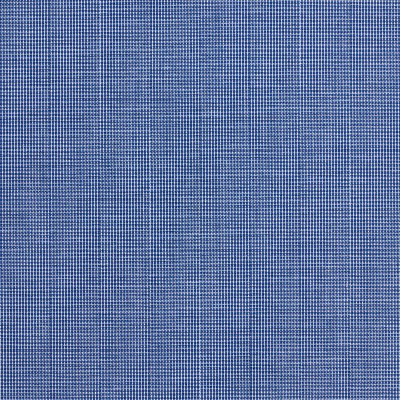 Tessuto per camicia a mini quadretti – bianco/colore blu jeans, image number 1