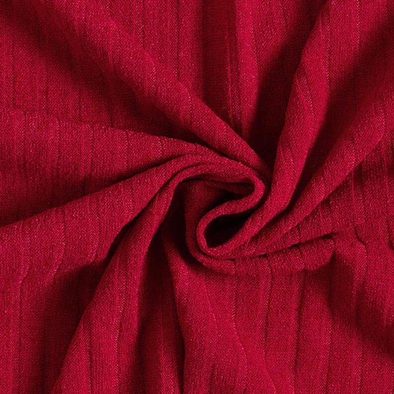 Maglia a coste, tinta unita – rosso, image number 1